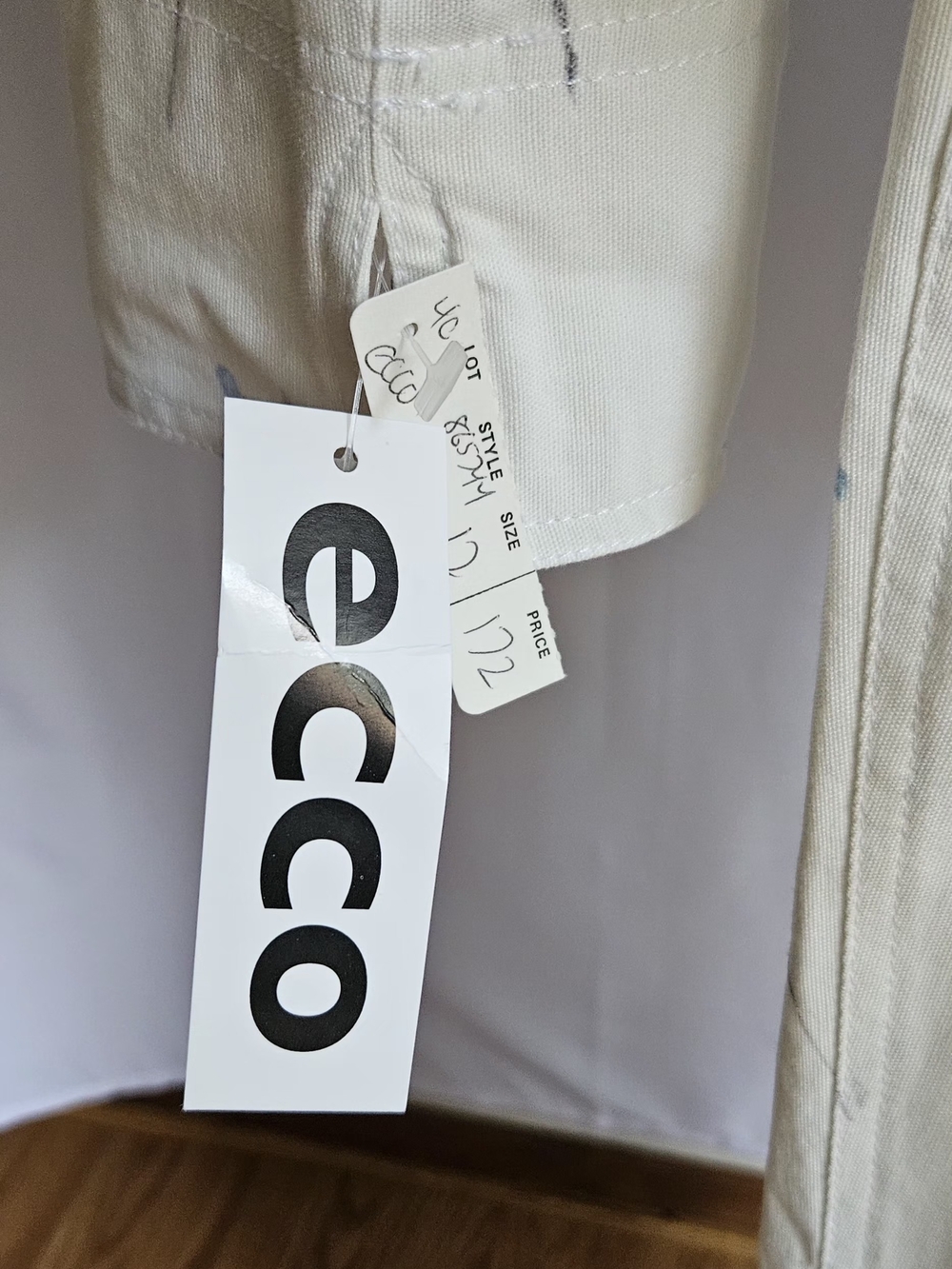 "Vintage ECCO Floral 2 Piece Pants Suit Set Size 12 NWT - Picture 6 of 16